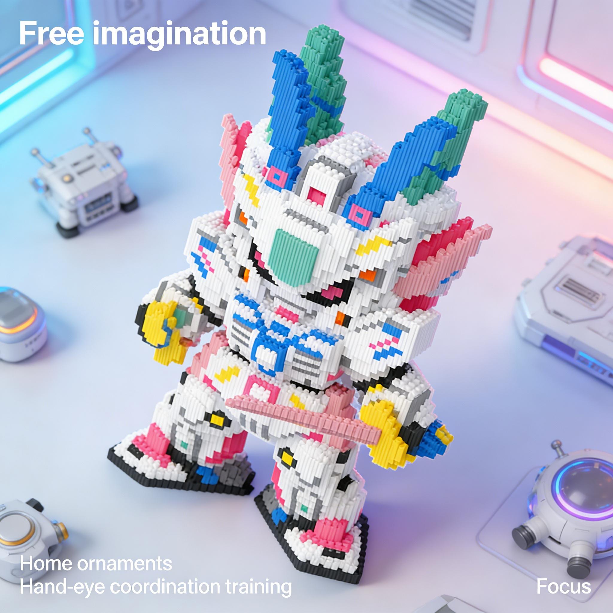 Ocean Starry Bear Series Creative Building Blocks Model, 1451pcs, Original Authentic, New 2026 Size, Gift Idea, DIY Craft Decor