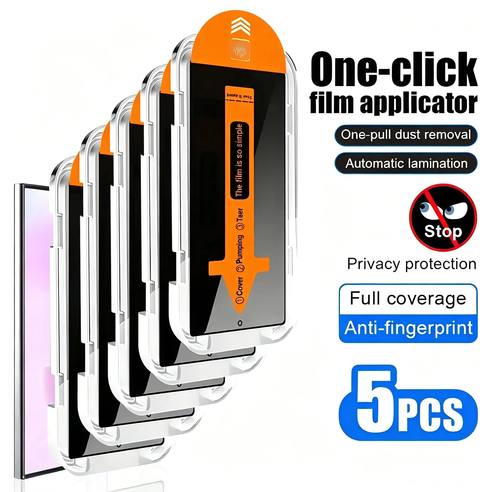5pcs Privacy Screen Guard Durable Tempered Glass for Samsung Galaxy  S26/S26 Plus/S26 Ultra /S25/S25+/S25 Ultra Phone Screen Protector S24/S24+/S24 Ultra Protective Film with Protection S23/S23+/S23 FE Glass Smartphone S22/S22+/S21/S21+