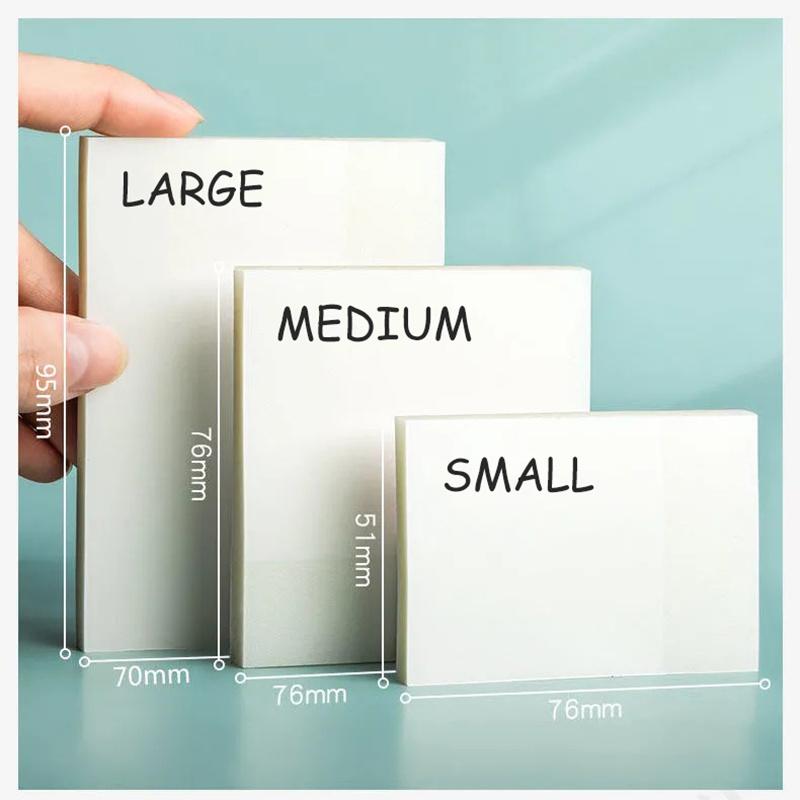 Reading Transparent Sticky Notes with Scrapes Stickers Sticky Simple and High-value Note Paper for Student Office Stationery