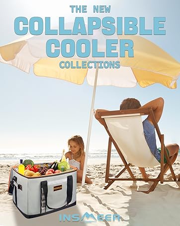 Cooler with Wheels and Handle, 80 Cans/50L Rolling Cooler, Portable Soft Sided Cooler with Wheel, 2-in-1 Collapsible Trolley Cart, Large Coolerbag for Grocery Shopping