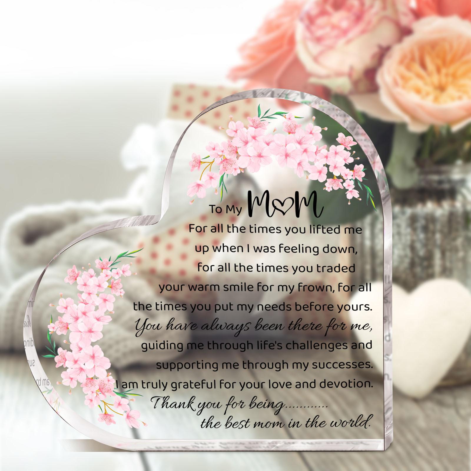 Acrylic Mom Gift, 1 Count/12pcs/set Thank You Gift for Mom, Definition Acrylic Plaque, Desk Signs Ornament for Table Tops, Home Decor