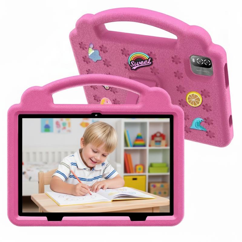 The new learning  gift for children 10.1-inch Android OS with Protective EVA   WiFi Bluetooth Gift for Children Learning System Quad Core Educational pritom educativa parental control  rom   de colores   entertainment dual camera