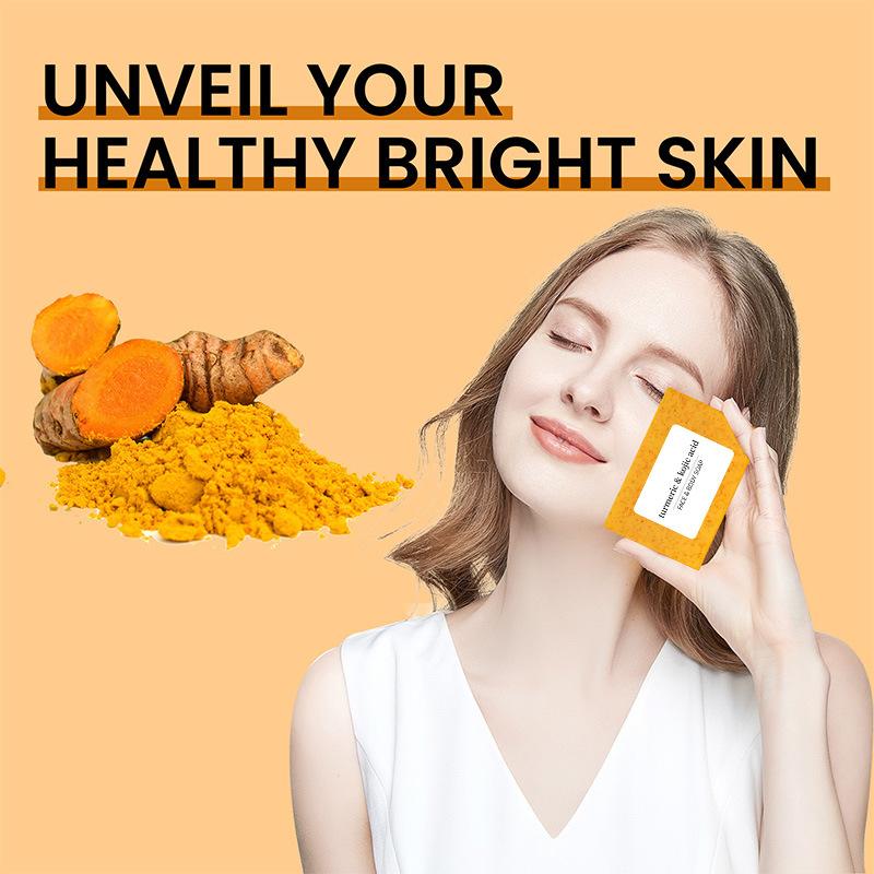4-Pack Turmeric Kojic Acid Soap Bars – Natural Brightening Face & Body Cleanser with Lemon & Coconut for Dark Spots & Acne, Handmade for Men & Women Organic Smooth turmeric soap bar turmeric soap glow getter 4-Pack Turmeric Kojic Acid Soap Bars – Natural Brightening Face & Body Cleanser with Lemon & Coconut for Dark Spots & Acne, Handmade for Men & Women Organic Smooth turmeric soap bar turmeric soap glow getter