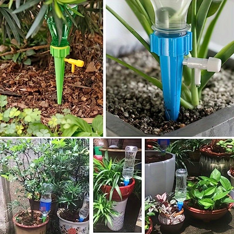 Self-Watering Plant Irrigation System - Automatic Drip Kit with Adjustable Valve Switch for Vacation Mode, Ideal for Indoor, Horticulture, and Office Plants, Assorted Colors