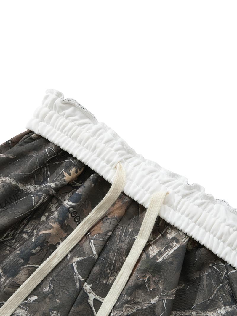 Unisex Camo Print Trousers, Casual Street Comfy Sweatpants for Daily Wear, Unisex Bottoms for Fall & Winter, Cargo Pants Women, Athleisure Pants, Casual Streetwear Pants