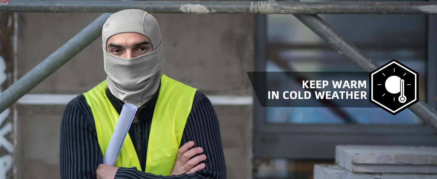ROCKBROS Cold Weather Windproof Thermal Winter Balaclava Ski Mask Neck Warmer Hood,Full Face Mask for Outdoor Sports,Skiing,Cycling,Fishing