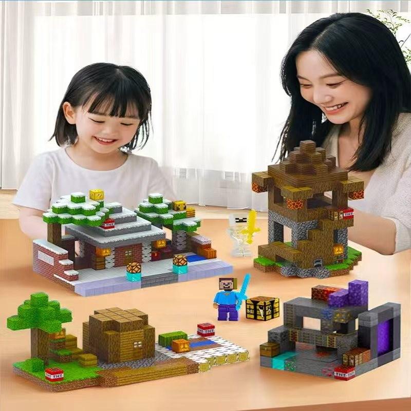 Magnetic Block Building Set, Educational DIY Scene Assembly Kit, Fun and Creative Toy for Kids, Perfect Gift Idea