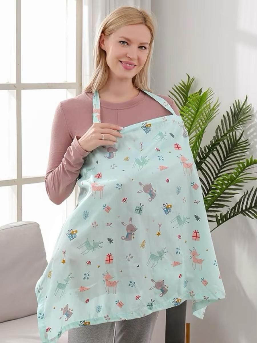 Maternity Nursing Cover Scarf, Baby Stroller,Car Seat Cover,Lightweight & Breathable Nursing Apron for Breastfeeding