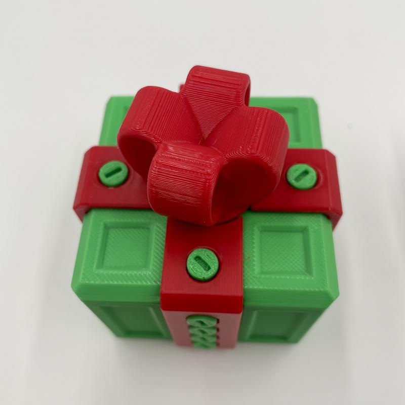 3D Annoyingly Fun Gift Box with Plastic Screws - Interactive Geometric Puzzle Novelty Gag Gift for Christmas, Birthdays, Valentine's Day - Durable Plastic Money Card Container for Ages 14+, Prank Item | Humorous Design | Screwtop Container, Christmas