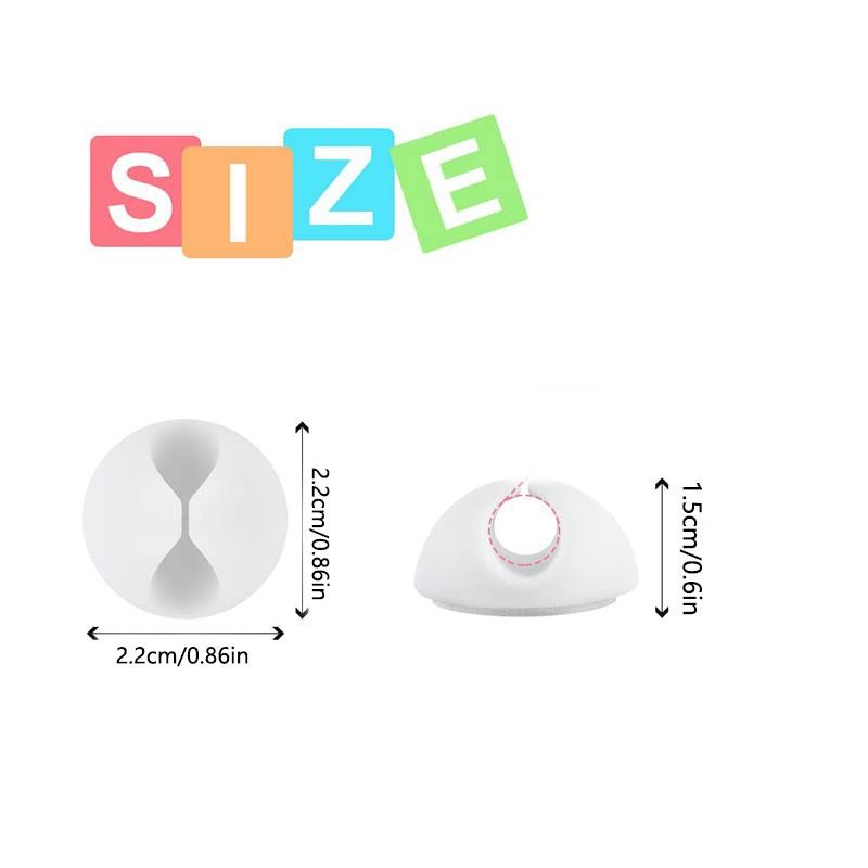 Cord Holder Cable Holder, 10PCS Black Adhesive Cable Clips Cord Organizer Charger Holder Wire Management Keeper for Nightstand, Office, Desk or Mouse