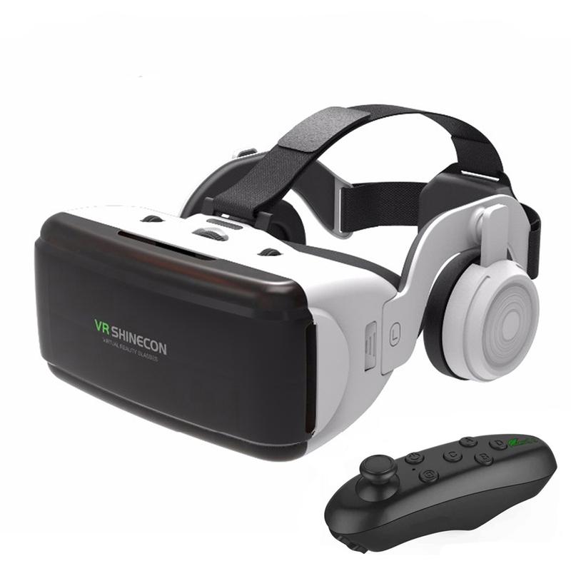 Shinecon Virtual Reality 3D VR Glasses Headset Viar Devices Helmet Lenses Goggle Smart For Smartphone Phone Cell Headphone Gogle VR Headsets