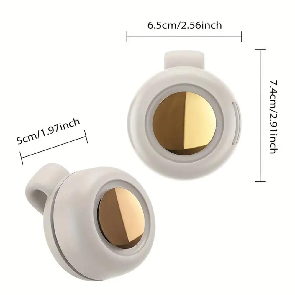 Portable Silent Mini Bladeless Electric Fan, Adjustable 3-speed Suspended Collar & Waist Fans, Rechargeable Rotating Body Fan, Suitable for Outdoor & Travel & Office, Travel Accessories, Mother's Day Gift