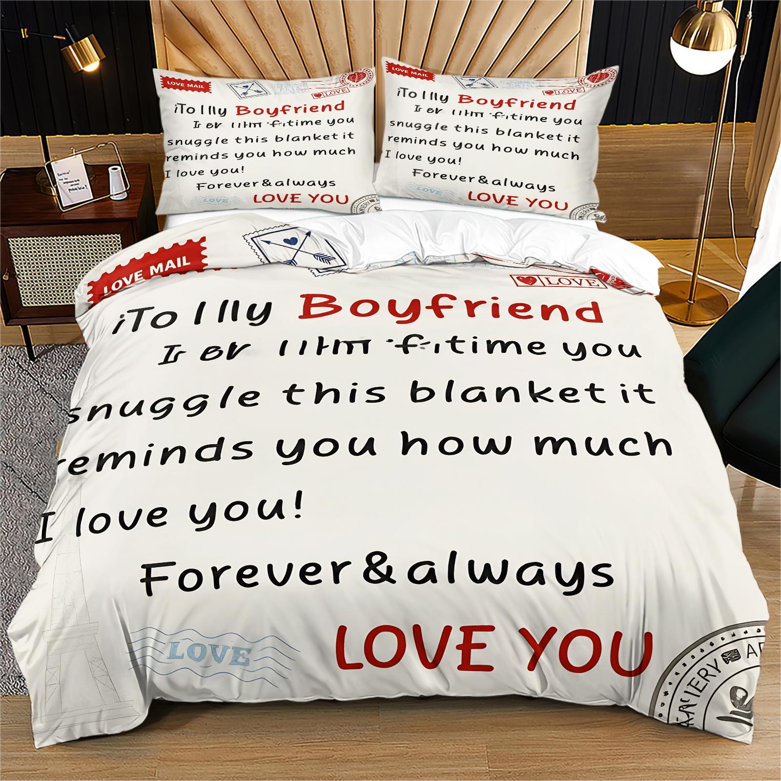 Expression Textile Printing Pattern Bedding Set, Includes 1 Bed Cover and 1 or 2 Pillowcases, Excluding Quilt and Pillow Core, Suitable for Bedroom or Dormitory Bedding Sets, Ideal for Gifting or Personal Use