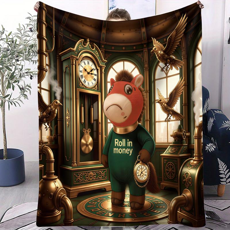 Royal Palace Cute Crying Horse Blanket, Heartwarming Gift for Horse & Fairy Tale Lovers, Ultra-soft & Fluffy, Perfect for Snuggling & Room Decoration Royal Palace Cute Crying Horse Blanket, Heartwarming Gift for Horse & Fairy Tale Lovers, Ultra-soft & Fluffy, Perfect for Snuggling & Room Decoration