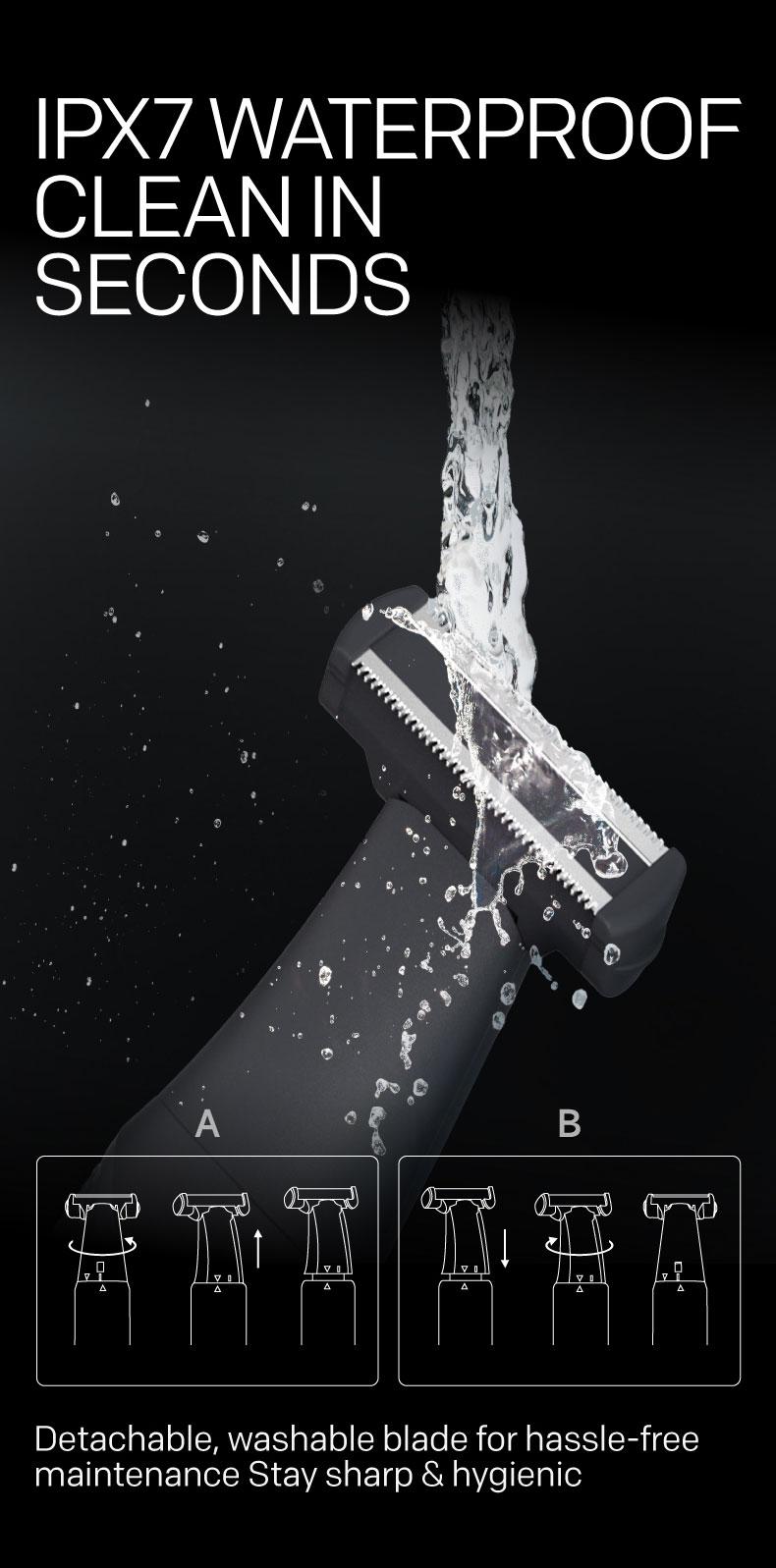 Skyworth T-blade Trimmer, Precise trimming, Waterproof & USB Rechargeable, Long Lasting for Travel & Daily Use, 2025 New Beard Shaver