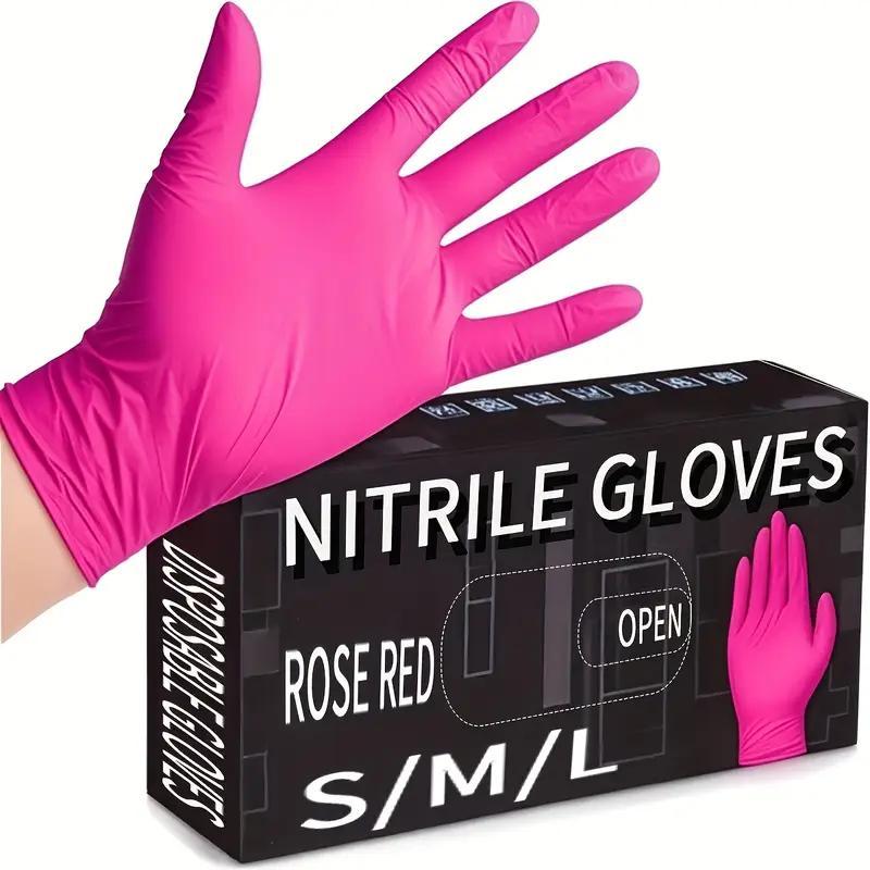 Deep Nitrile Disposable Gloves, Lightweight, Home Cleaning, Pet Care, Dyeing, Lead-Free Alcohol-Free, Multi-Functional Kitchen Gloves