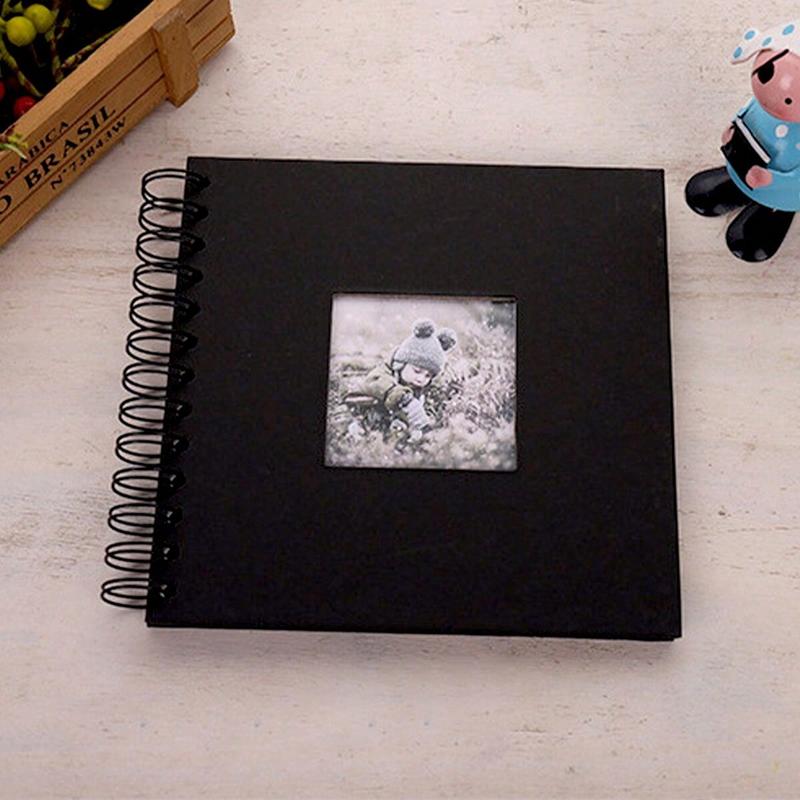 Elegant Simple Scrapbook Album, 7x7 Inch, 20 Sheets/40 Pages, Cowhide Paper, Perfect for Weddings and Birthdays, Scrapbook Supplies, Scrapbook Materials