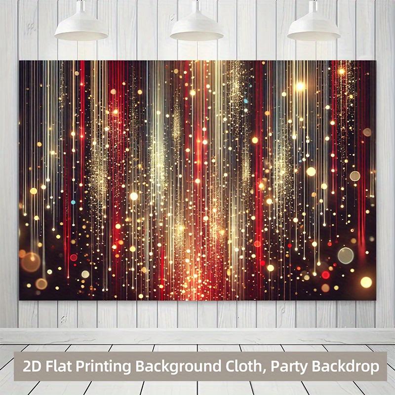2D Flat Banner 1pc, Flashing Light Polyester Background, Durable Fabric, Ideal for Photography, Live Streaming, Weddings, Indoor/outdoor Decor
