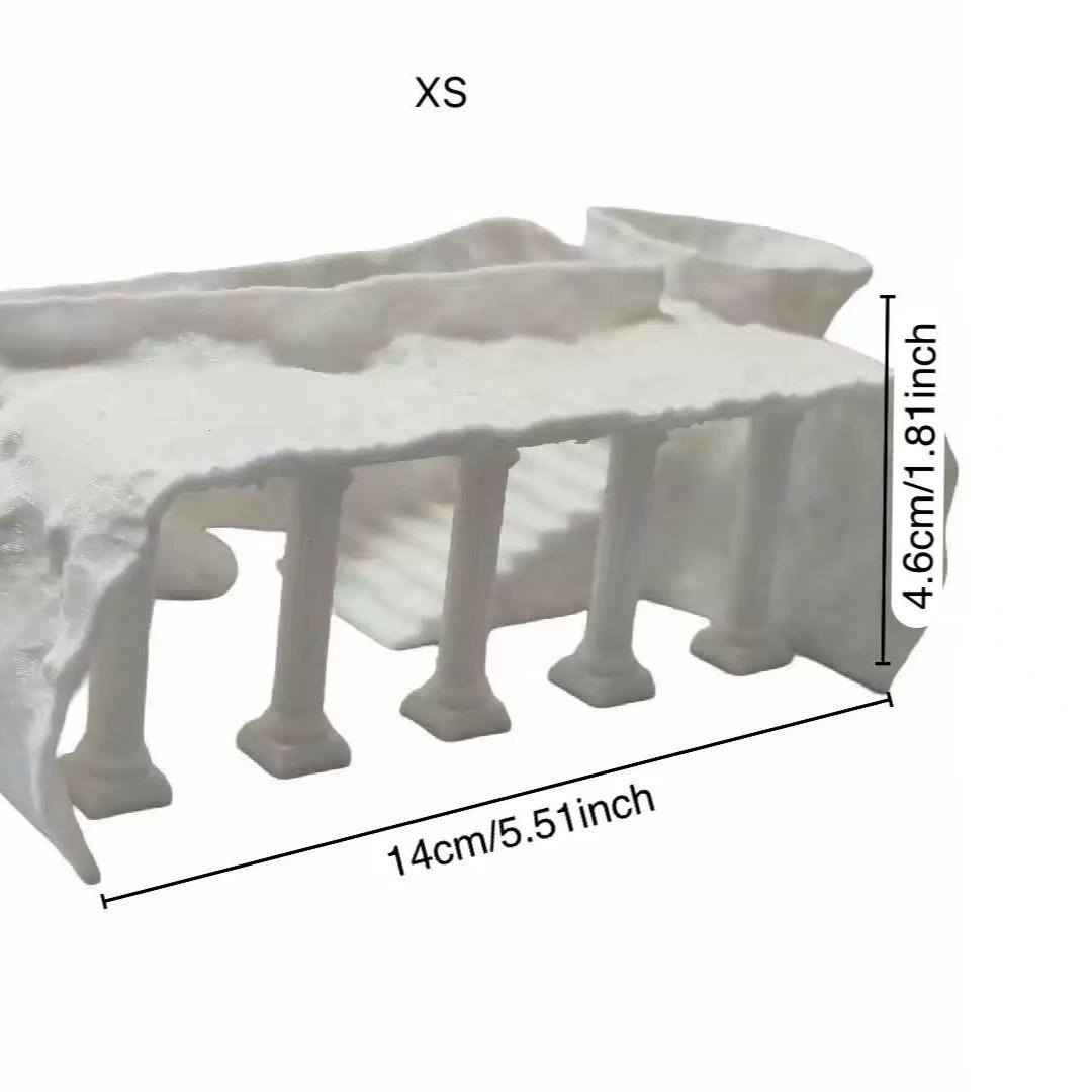 Greek Column Hole Aquarium Decorative Item, 3D Printed Roman Pillar Fish Tank Landscape Decoration, Ideal for Aquascaping