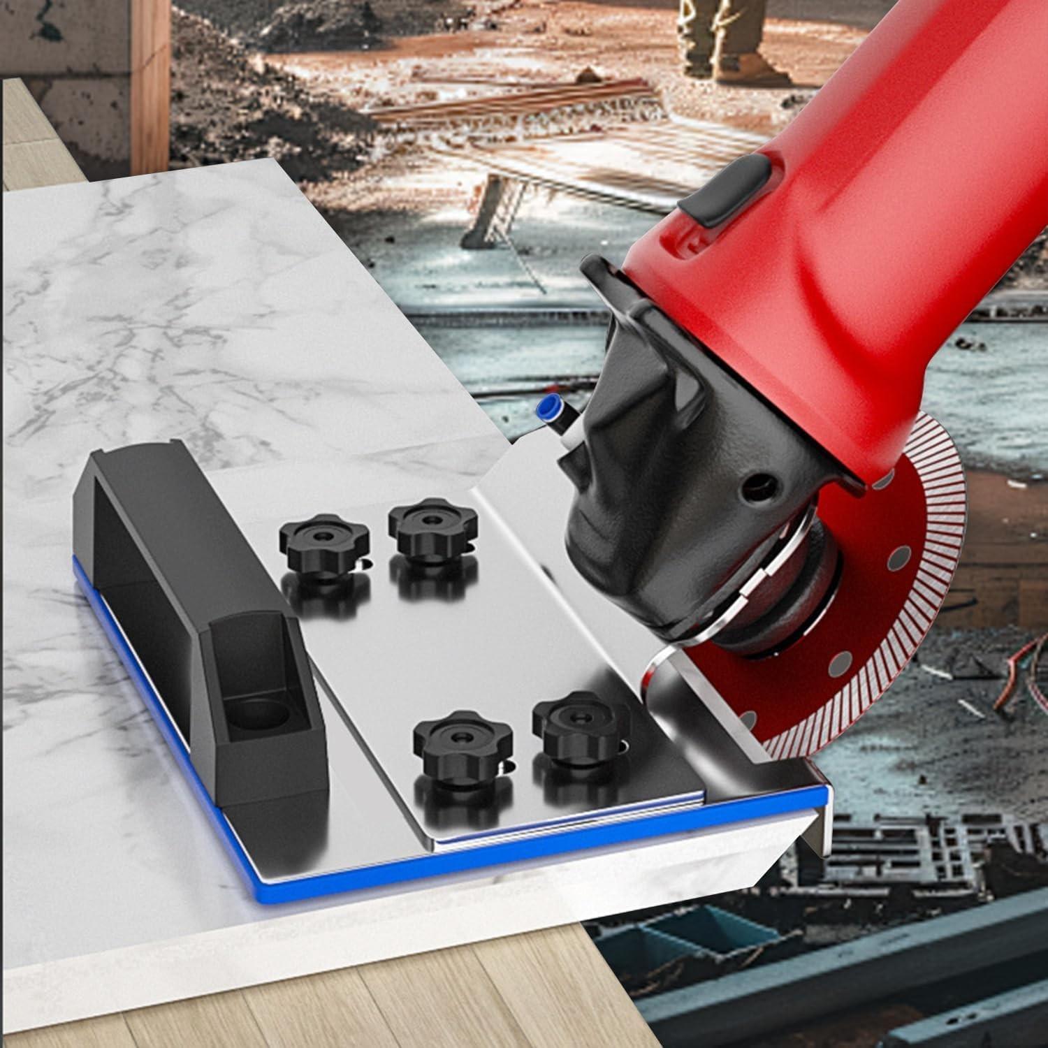 Angle Grinder Attachments Stand for the Pro, 45 Degree Tile Chamfering Tool, Ceramic Tile Cutter Tool, Precision Tile Cutting