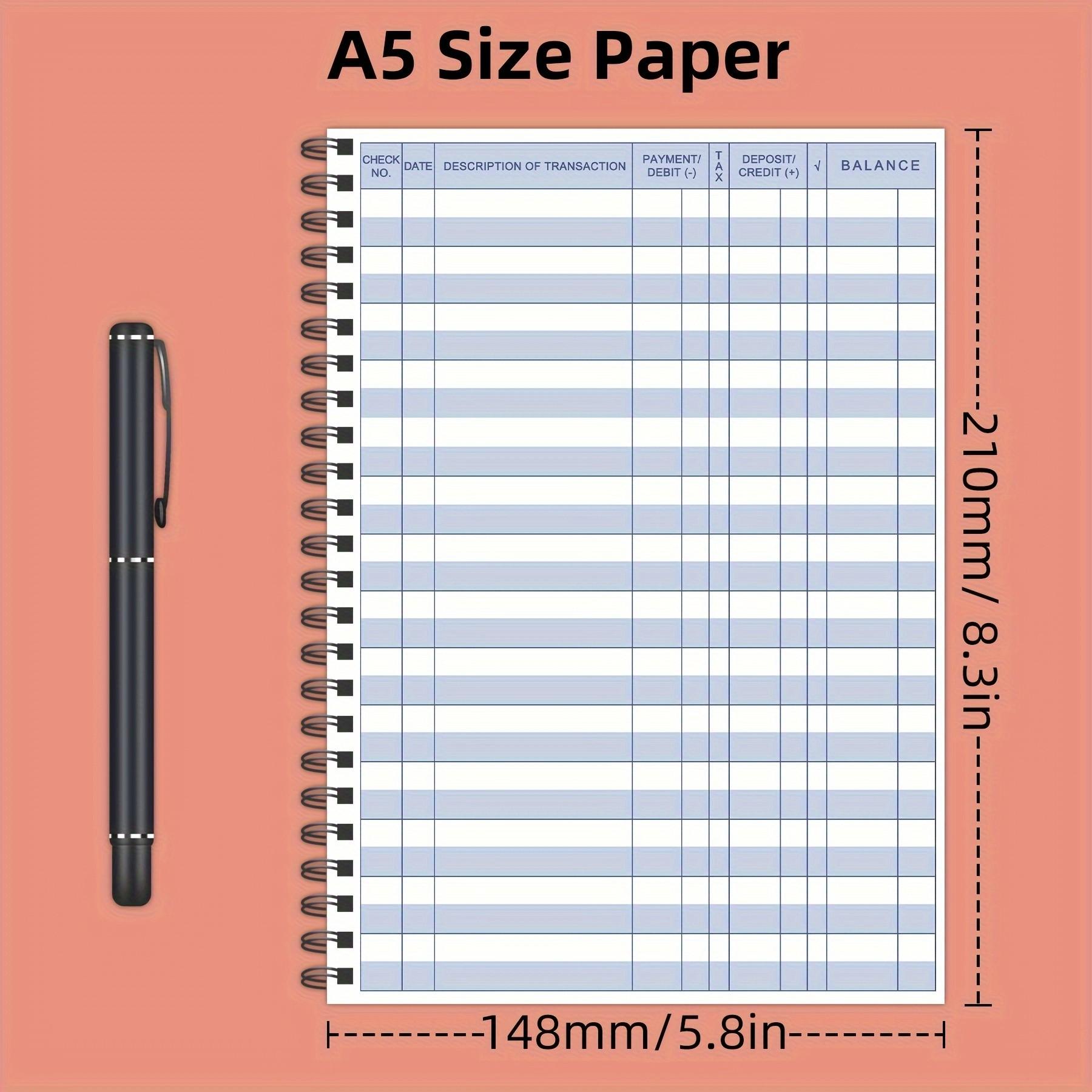 Efficient Daily Expense Tracker Notebook Planner for Office and School Use, Essential Accounting Journal for Accurate Financial Records, Finance Checklist Organizer