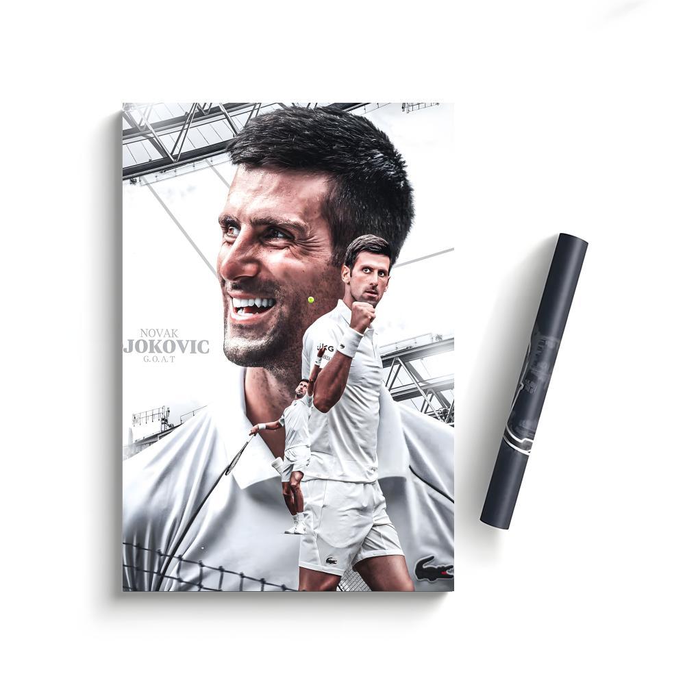 Novak Djokovic Poster Bedroom Home Decor Art Poster Perfect Gift for Family and Friends