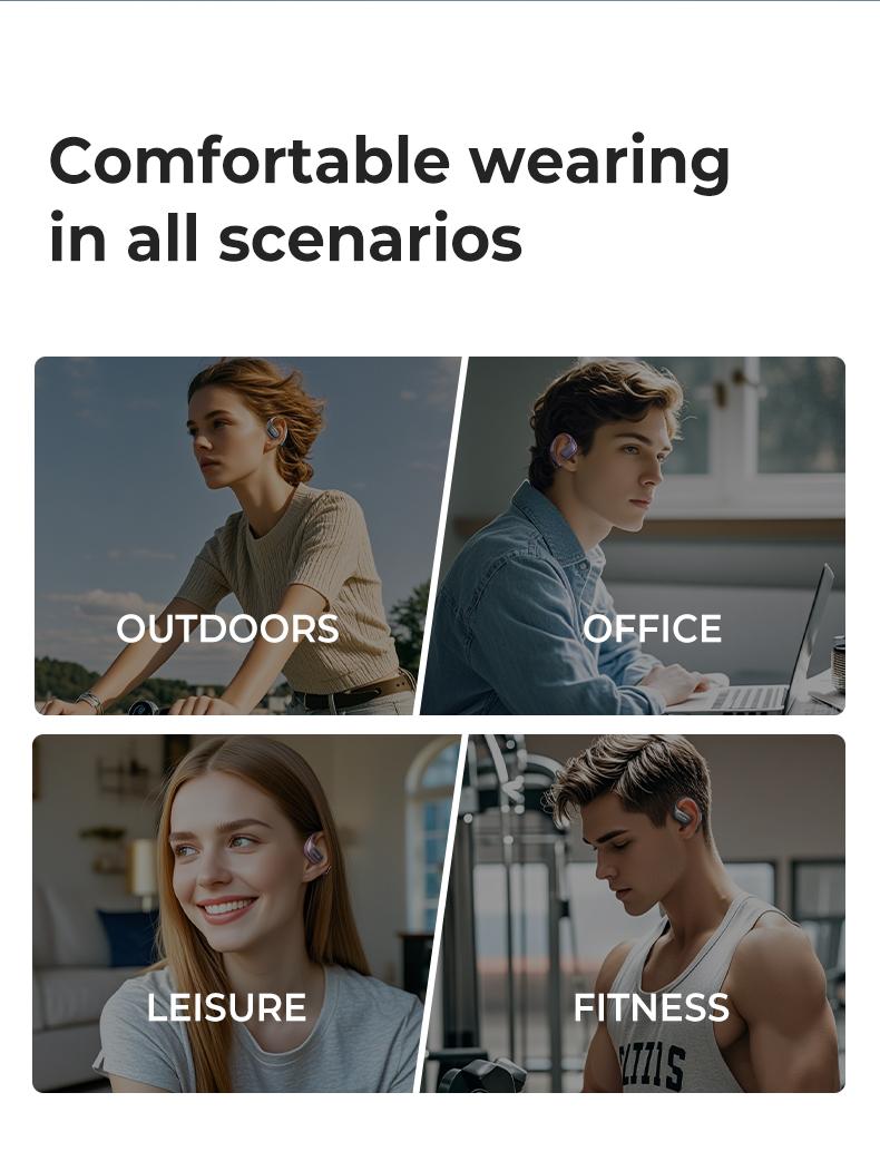 ERAZER X11 AI Translation Earbuds with APP Support 134 Languages Real Time Translate OWS Open-Ear Headphones Wireless Bluetooth 5.4 Earbuds With HD Mic Waterproof Earphones Gaming with Low Latency