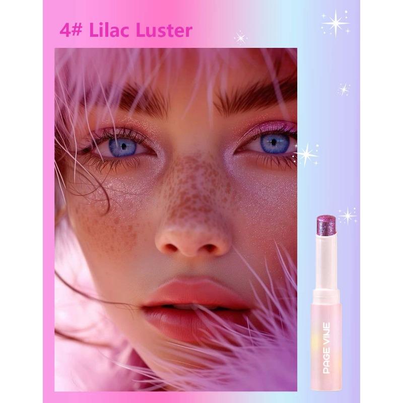 PAGE VINE Popular Water Gloss Jelly Highlight Eyeshadow Stick Super Shiny Multi-color Eyeshadow Highlight Stick