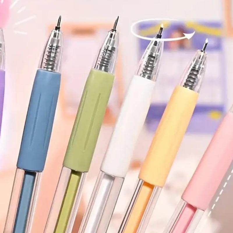 2pcs Random Color Creative Knife Pen, Student DIY Hand Cutter, Morandi Color Precision Craft Tool, Paper Scrapbook Cutting Tool, Cutting Supplies, Paper Cutters