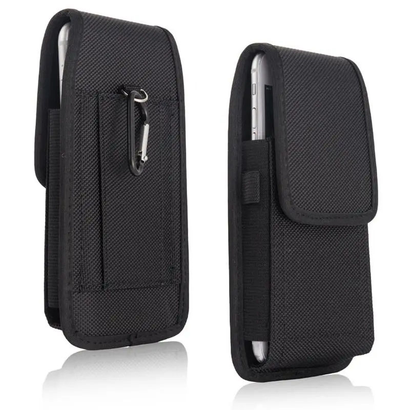 Mobile Phone Waist Bag with Belt Loop Holster Pouch, Belt-Compatible for 5.2-5.5in & 5.6-6.3in iPhone, Samsung, Xiaomi Cellphones, 5.2-5.5 Inch