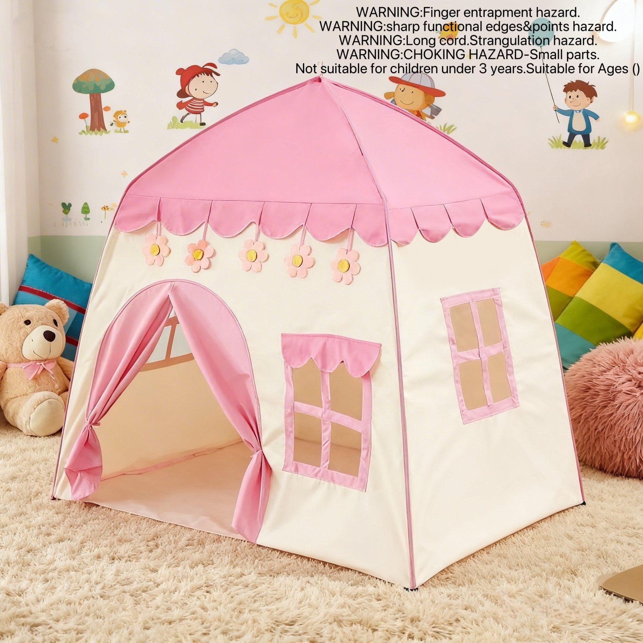 Princess Fairy Tale Toy Castle, Flower House for Kids, Outdoor Playhouse, Beach Toys, Perfect Holiday Gift for Boys and Girls