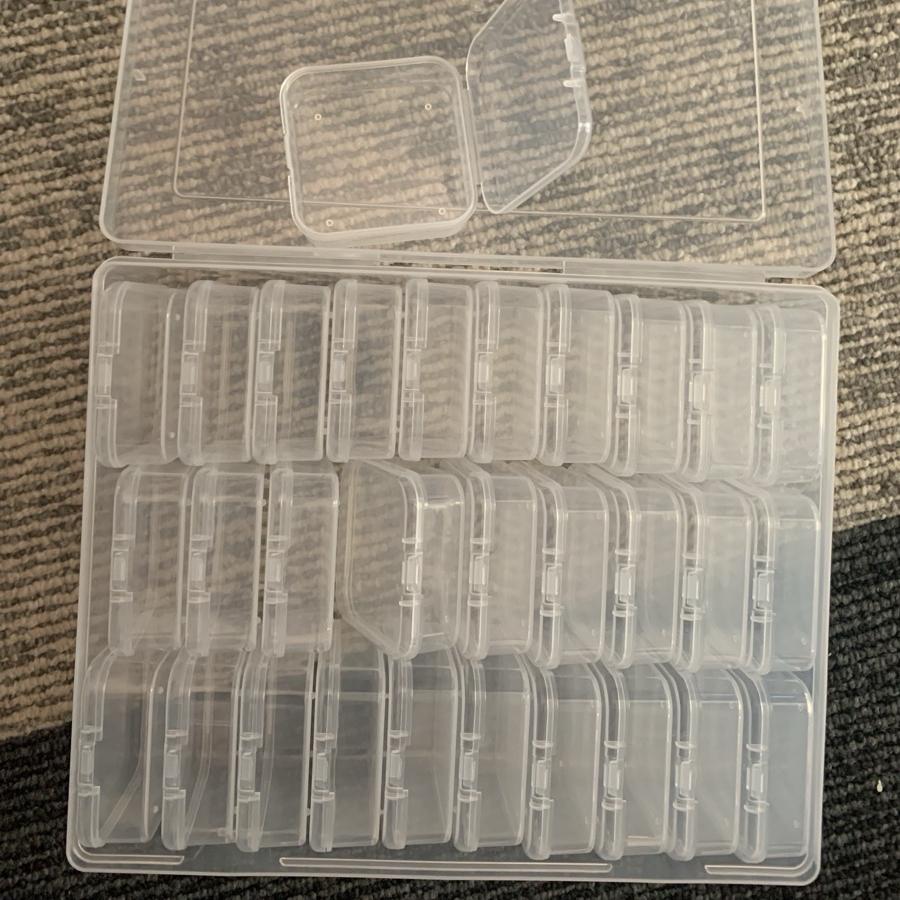 Qlastic Transparent Storage Box Set - Stackable Organizer for Jewelry, Beads, Rings & DIY Crafts | TikTok-Viral #OrganizationHack, Christmas Gift Wrapping Station, NYE Party Supply Keeper, Back-to-School Craft Storage - Portable Hardware & Accessories Con