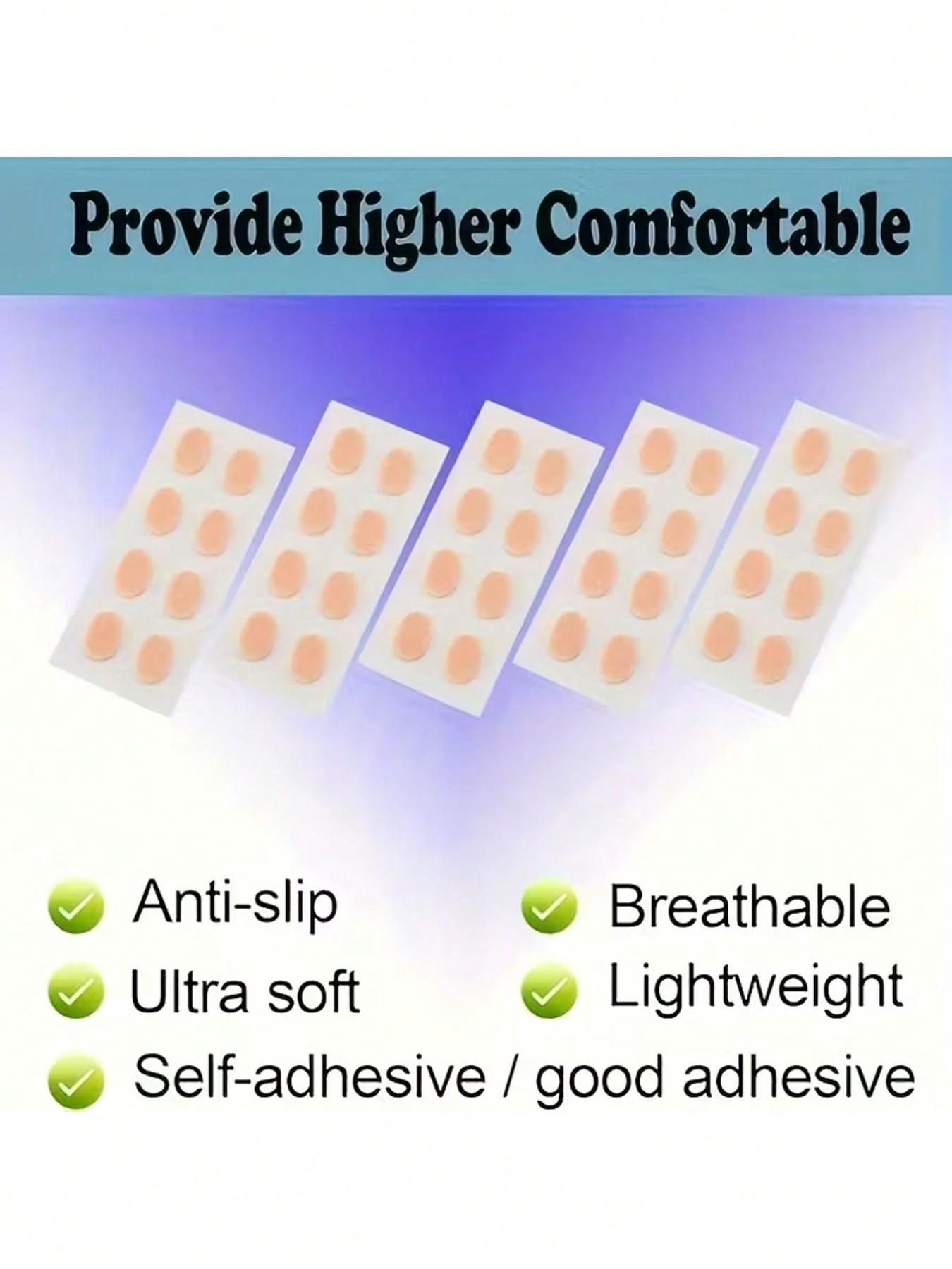 40/8pcs EVA Soft Foam Nose Pads for Glasses,Eyeglasses Nose Pad Reducing Pressure on The Bridge of The Nose Anti-Indentation Sponge Pad Eyeglasses Adhesive Super Soft Lifting Nose Pad - Self-Adhesive, Anti-Slip, Ultra-Soft & Lightweight Comfort Protection