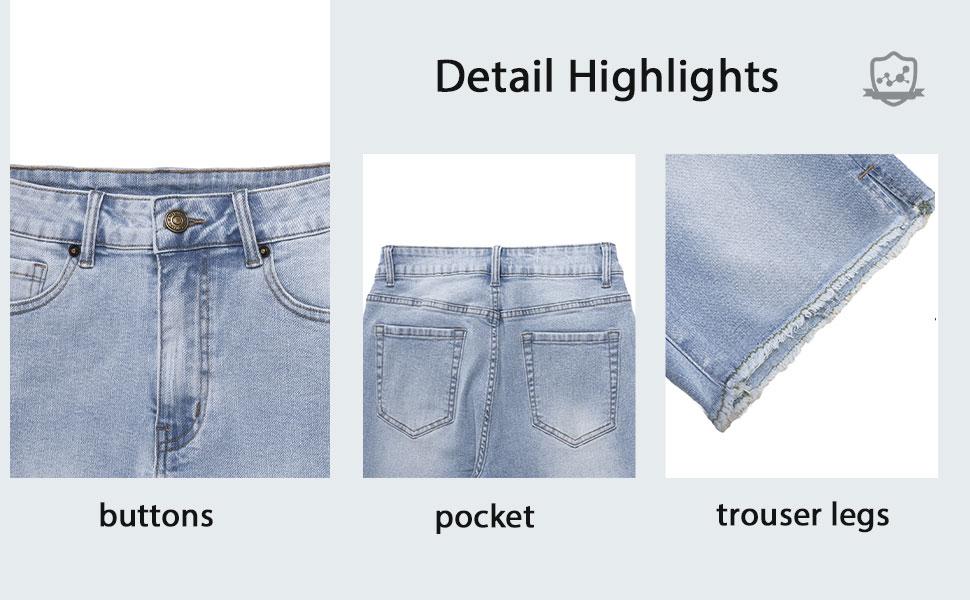 GILIPUR Women's Light Blue High Waist Elastic Denim Shorts. Y2K Vintage Side Split Frayed Hem Jorts. Casual Streetwear Slim-Fit Shorts for Summer. Beach & Daily Wear