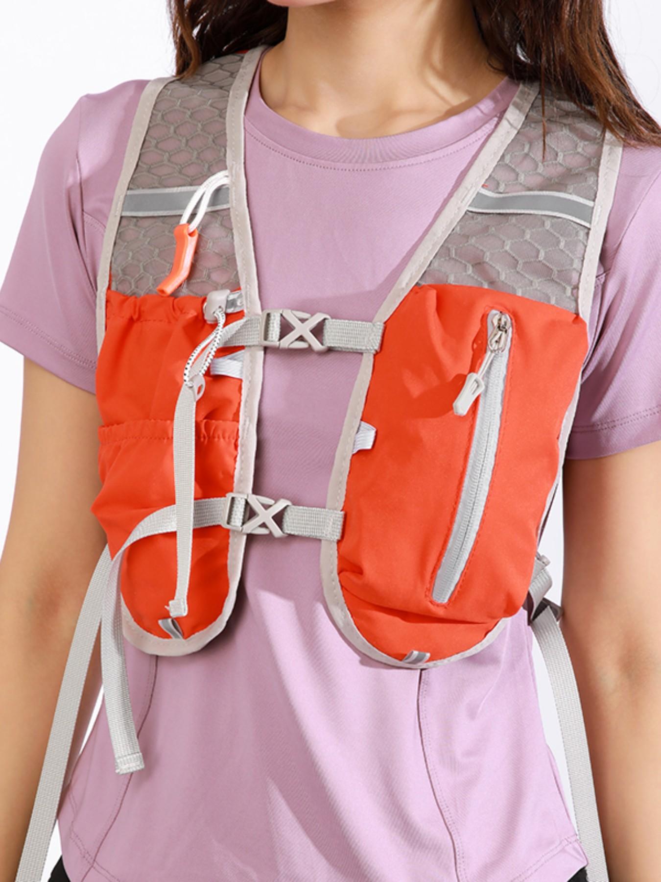 Running Hydration Bladder Backpack, Multi-Functional Skin Pack for Cycling & Fitness, Breathable Reflective Vest for Men & Women, Jogging Equipment