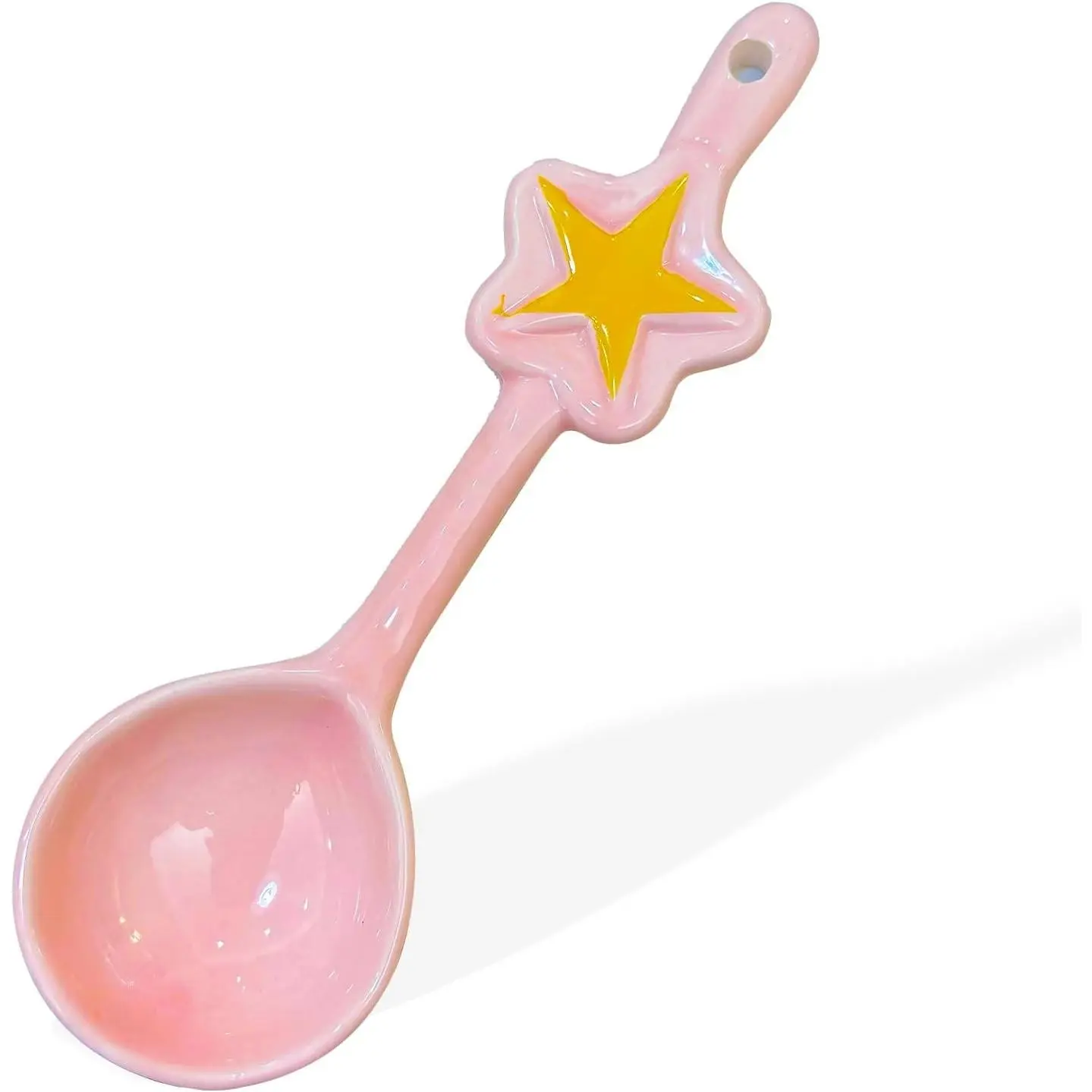 Ceramic Spoons Pink Moon Ladle & Stirring Spoon Kawaii Magical Girl Style Kitchen Utensils