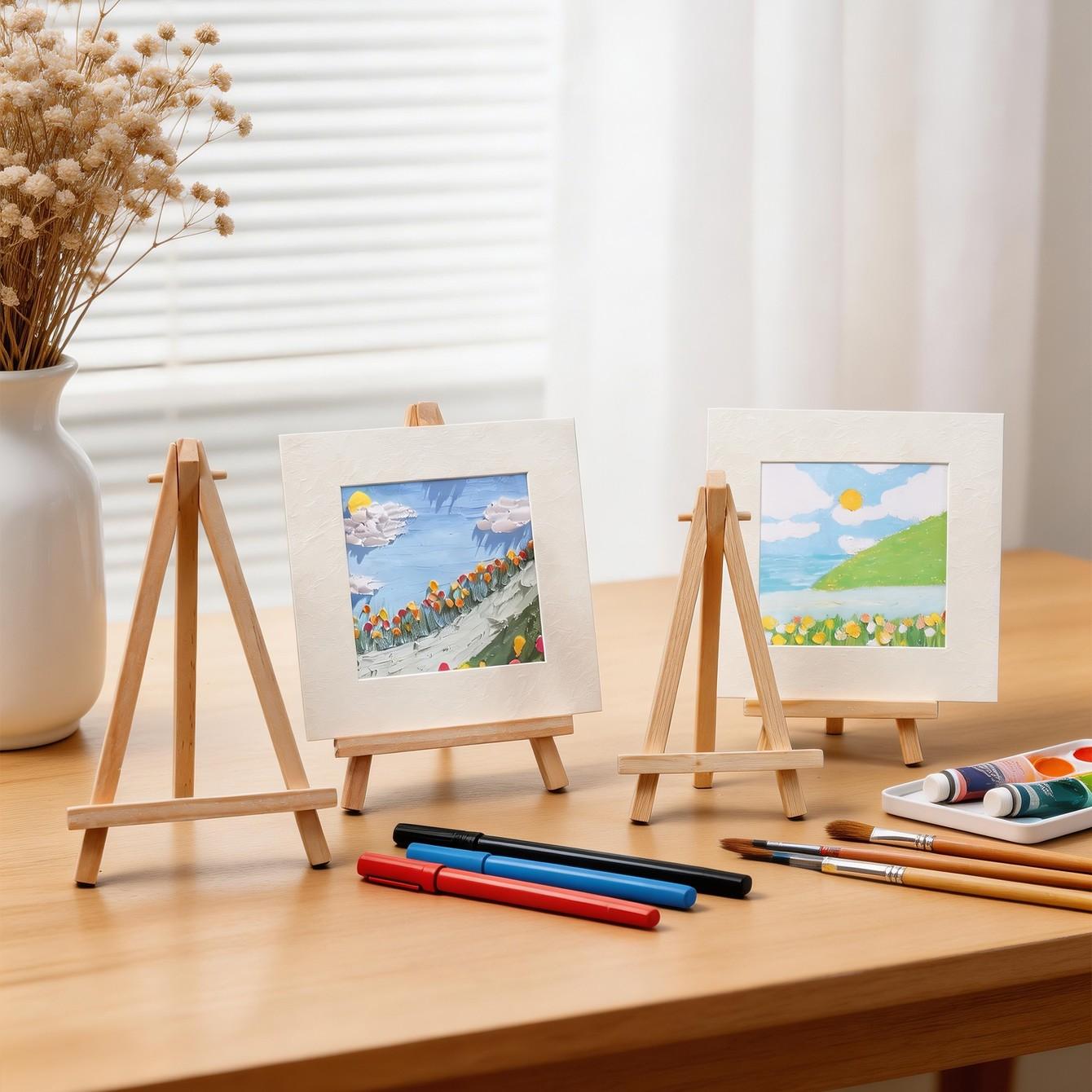 Wooden Picture Frame Holder, Small/medium/large/x-Large/xx-Large Sizes, Photo Display Stand, Art Board Desktop Easel, Creative Desk Mount
