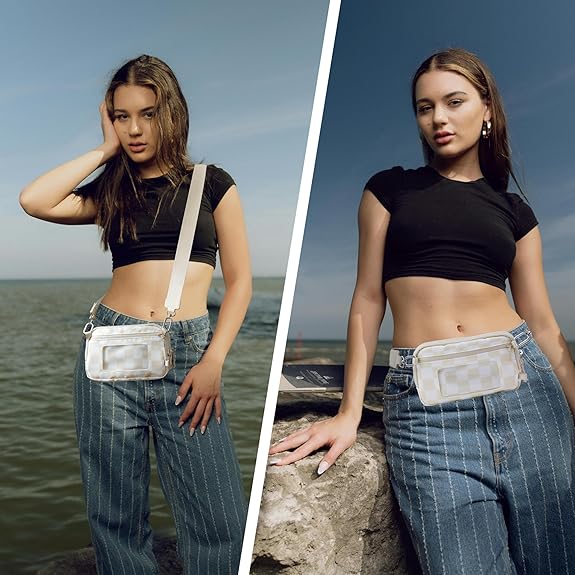 Checkered Wristlet Wallets for Women Nylon Quilted with 4 Zippers Travel Credit Card Holder Cell Phone Organizer Coin Purse Crossbody Key Bag with ID Window RFID Blocking Compact Pouch Checkered Wristlet Wallets for Women Nylon Quilted with 4 Zippers Travel Credit Card Holder Cell Phone Organizer Coin Purse Crossbody Key Bag with ID Window RFID Blocking Compact Pouch