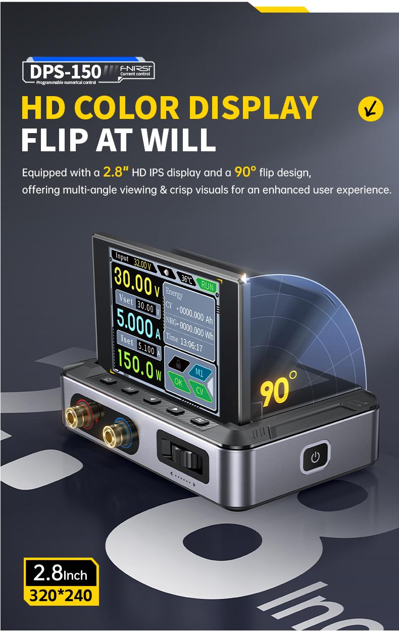 FNIRSI DPS-150 Laboratory DC Power Supply CNC Adjustable 30V 5A Digit Display Mini Portable Regulator Switching Power Supply