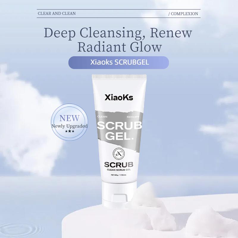 XiaoKs Clean Scrub Gel (3-Pack) with Carbomer & Betaine - 1-Minute Exfoliation, Mild & Gentle for Sensitive Skin - Non-Irritating Daily Exfoliator - 50g Each XiaoKs Clean Scrub Gel (3-Pack) with Carbomer & Betaine - 1-Minute Exfoliation, Mild & Gentle for Sensitive Skin - Non-Irritating Daily Exfoliator - 50g Each