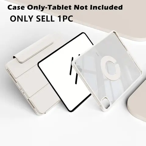 KENKE Magnetic Detachable Rotatable Tablet Case, Tablet Casing, 360° Rotatable Tablet Protective Cover, Smart Tablet Protector, Tablet Covers, Tablet Accessories for iPad 2026 Air, Pro 11 inch, 10th Gen, Mini 6, Air 4/5-8 (Case Only)
