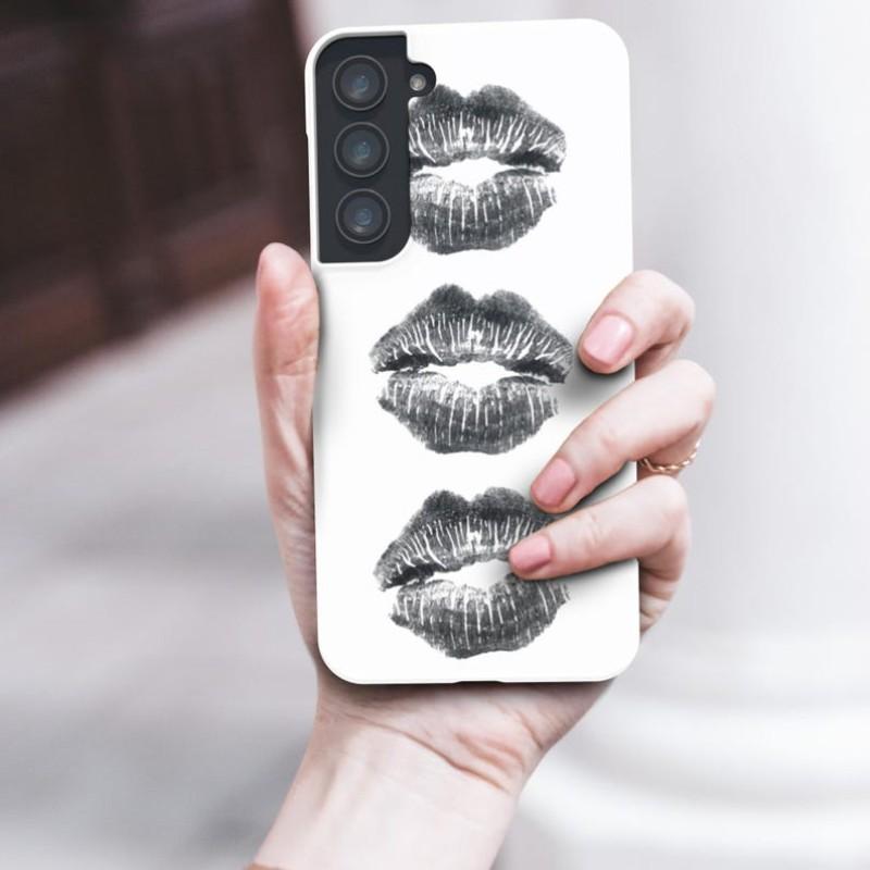 Trendy Y2K Kiss Tough Phone Case, Aesthetic Cool Graphic Cover for iPhone 17 16 15 14 13 12 11 Pro Max, Stylish Protective Accessory