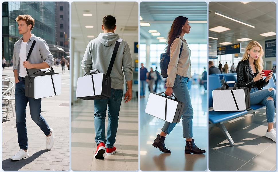 SUNDAY MIRTH PS5 Slim/ Pro/Original Carrying Case, PS5 Bag Travel Carry Case for Playstation5 Console, Thickened Protective Bag for Console, Headset, Controller, Game Discs, Cables, PS Portal & Gaming Accessories SUNDAY MIRTH PS5 Slim/ Pro/Original Carrying Case, PS5 Bag Travel Carry Case for Playstation5 Console, Thickened Protective Bag for Console, Headset, Controller, Game Discs, Cables, PS Portal & Gaming Accessories