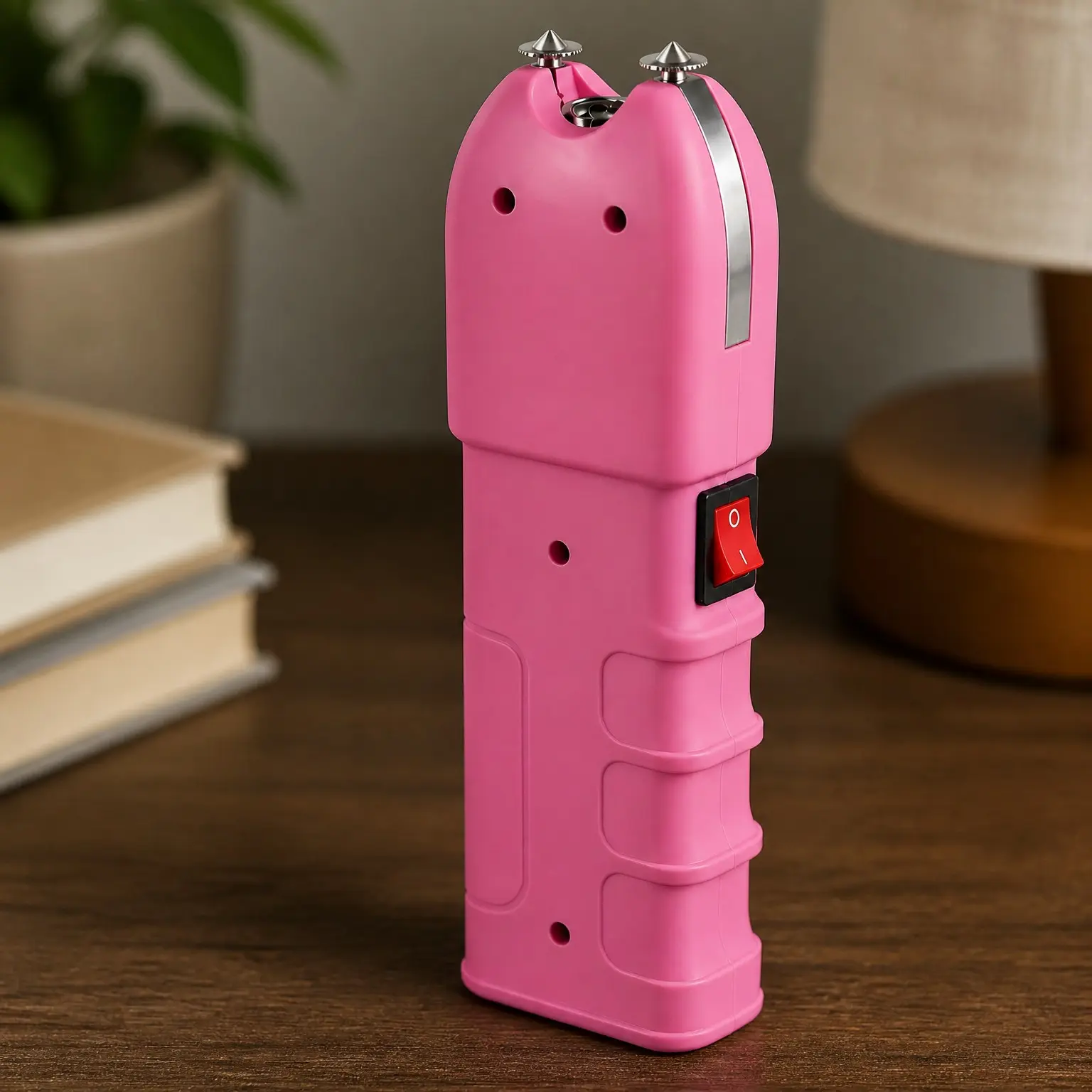 Stun Gun for Self Defense 928 - High Voltage Rechargeable with LED Flashlight, Compact & Heavy Duty, Personal Security for Women - Pink