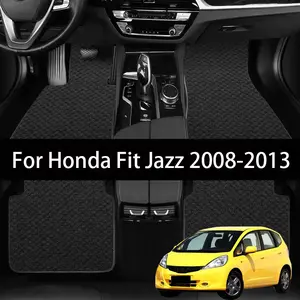 Car Floor Mat For Honda Fit Jazz 2008-2013 Full Set Luxury Premium Mat Reliable Performance, Ideal for Daily Commute & Long Trips, Must-Have Vehicle Easy to clean, anti slip and wear-resistant Auto Interior Accessories