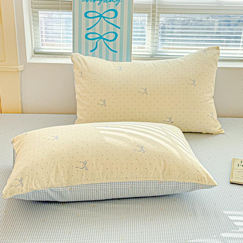 Fresh Small Floral Pillowcase, Cartoon Pillowcase, Single Pack & Twin Pack, High Gram Weight, Soft Comfortable, Home Essentials