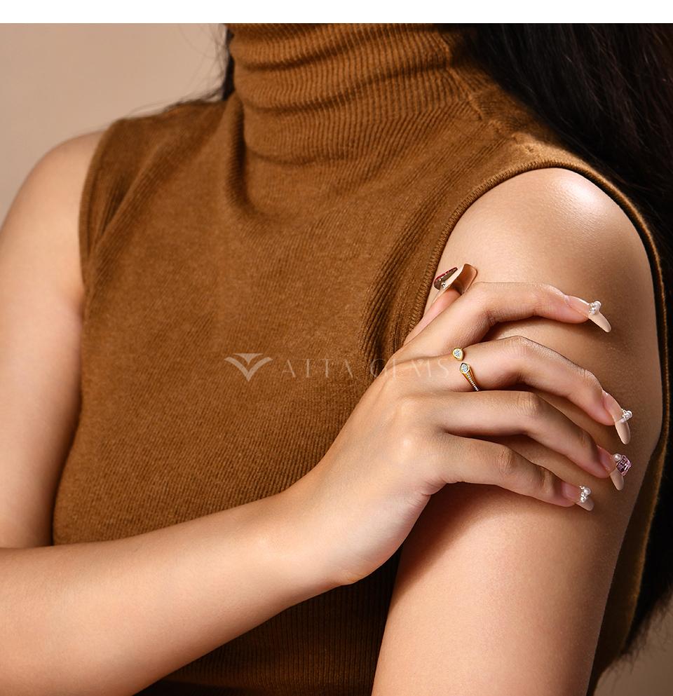 Simple Design 4*3mm Pear Cut Synthetic Moissanite ring Daily Wear Beautiful Jewelry R150