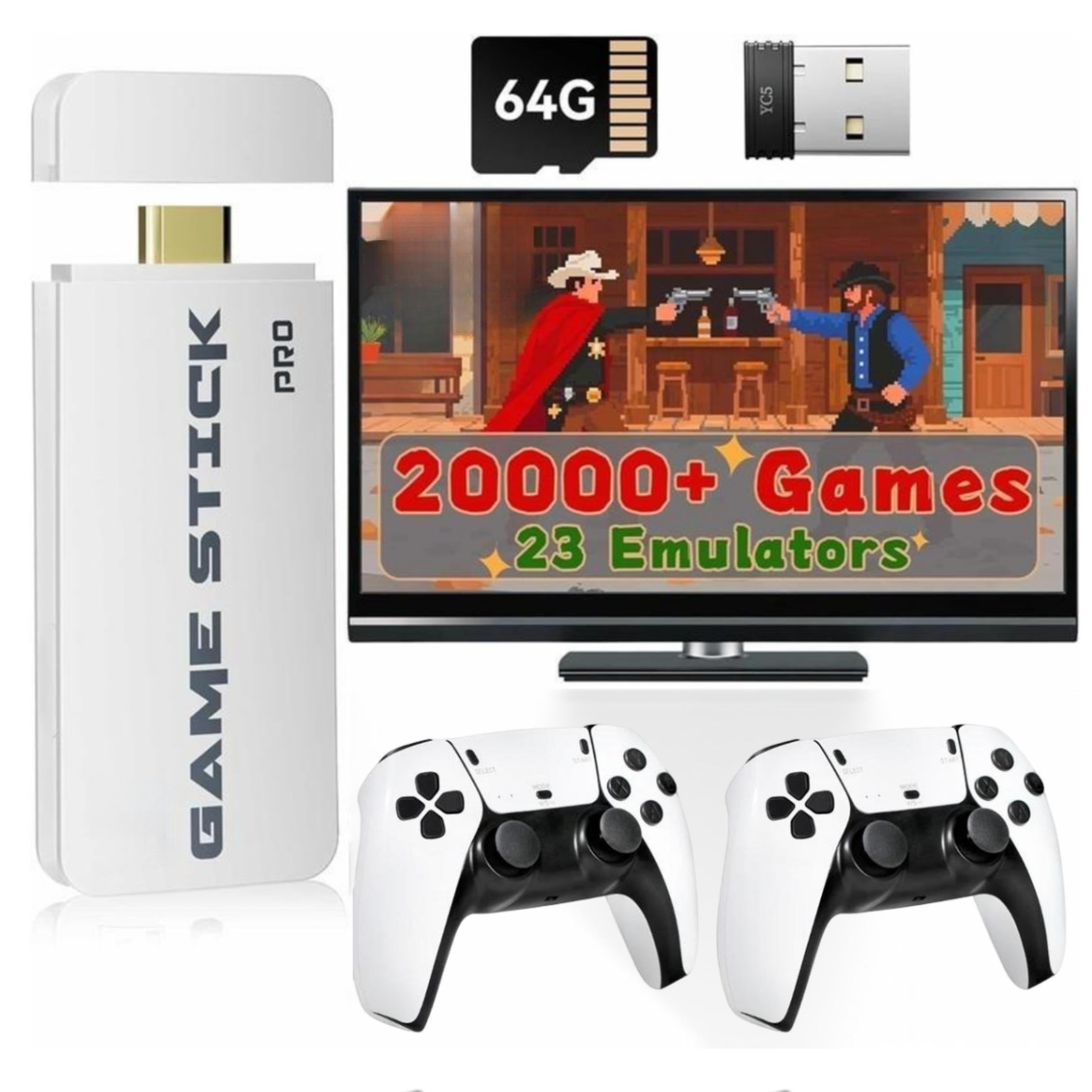 Portable Game Console with Wireless Controller and HDMI Output, Perfect Gift for Friends and Family, Home Gaming Essential