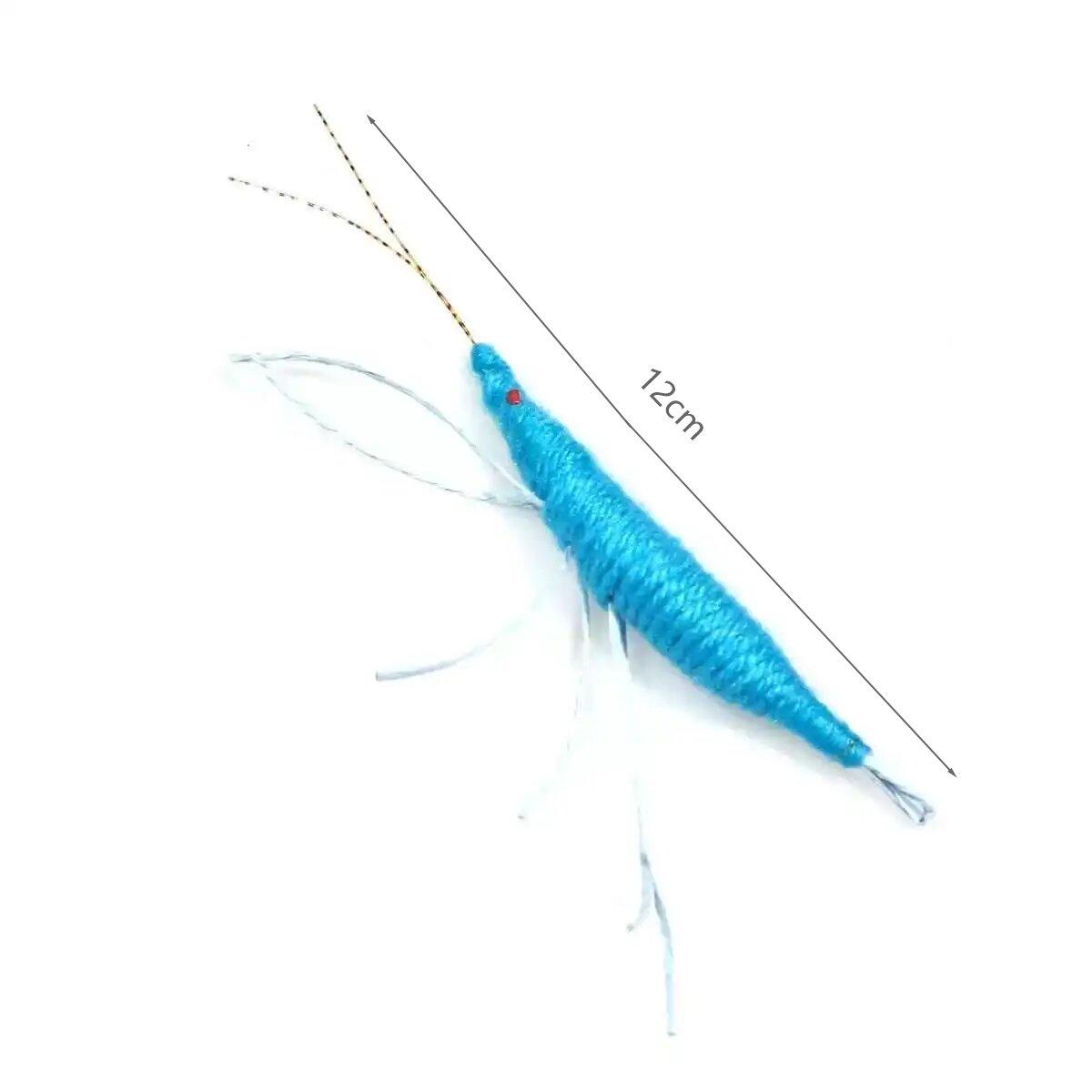 Popular simulation plush shrimp cat toys cat self entertainment interactive grinding teeth pet toys