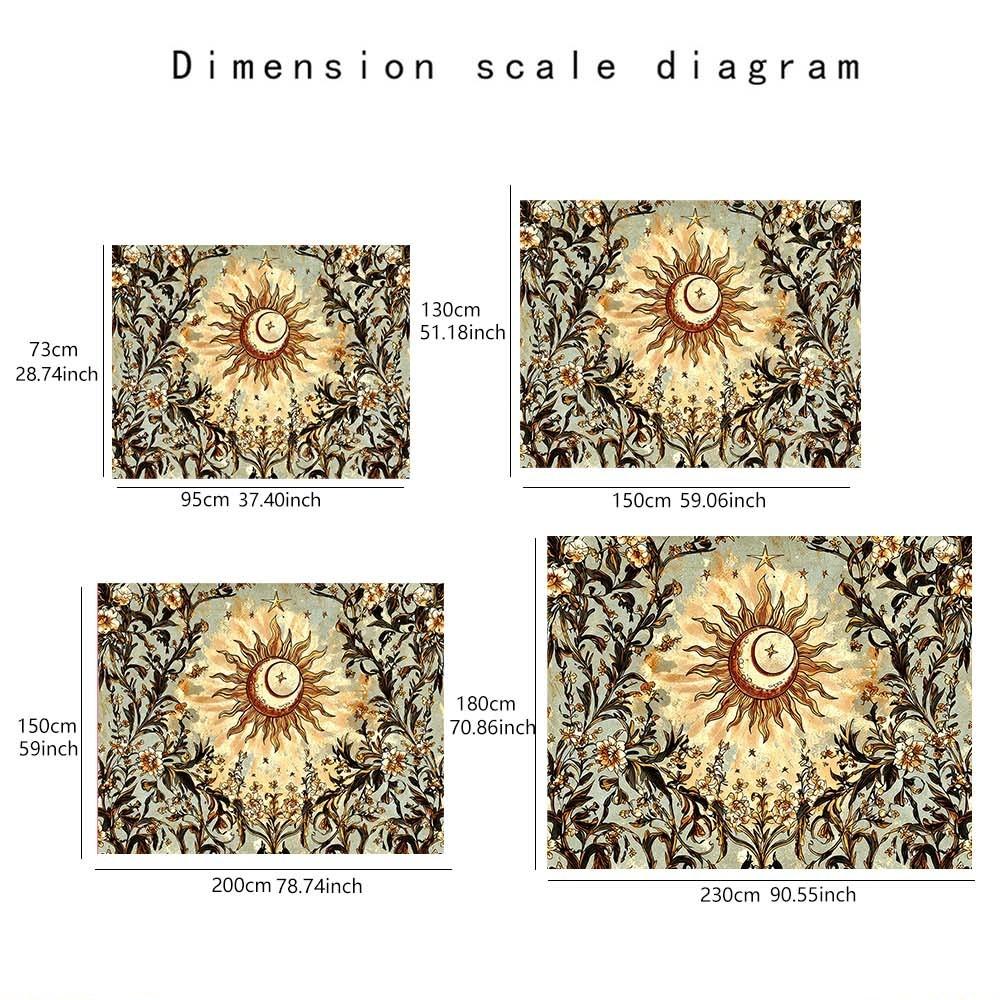 Theme Wall Hanging Tapestry, Enhance Home Atmosphere, Suitable for Living Room, Bedroom, Daily Gatherings, Artistic Fabric Background Decor